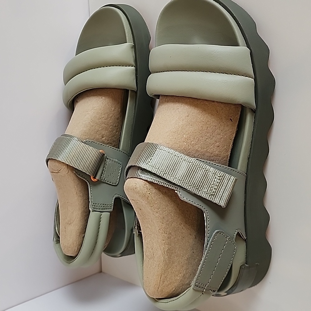 Sorel Safari Stone Green Strappy Sandals - Picture 2 of 11